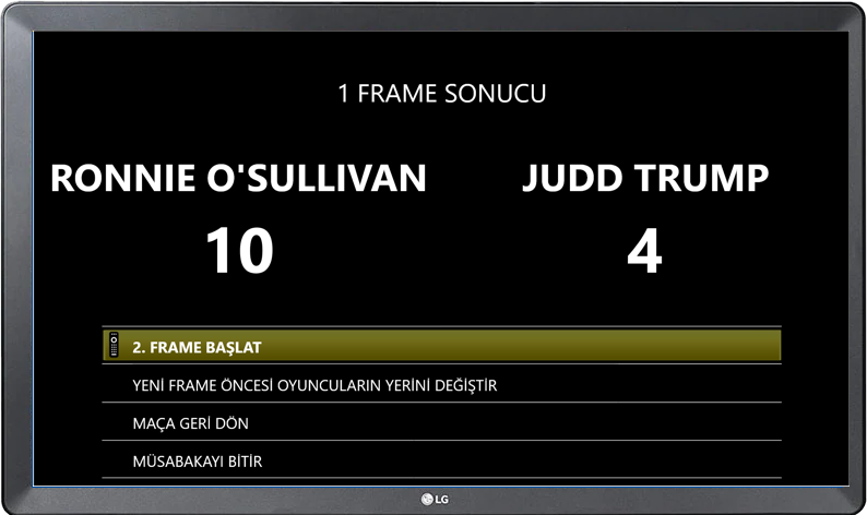 Snooker Skorbord