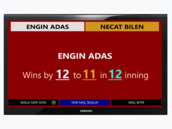 Longoni Türkiye Bilardo Skorbord