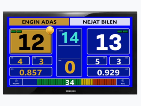 elektronik bilardo skorbord